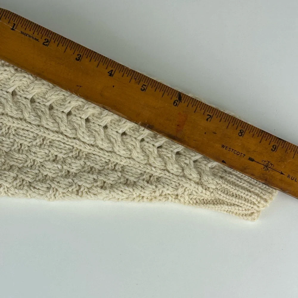 CREAM IVORY COLOR CARRAIG DONN ARAN NEW WOOL TODDLER SMALL SWEATER